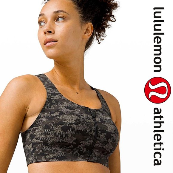 lululemon athletica Other - Lululemon Enlite Bra Zip Front High Support Camo